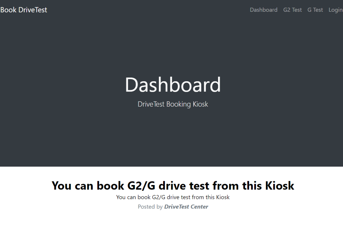 This is a screenshot of the Drive-Test UI.