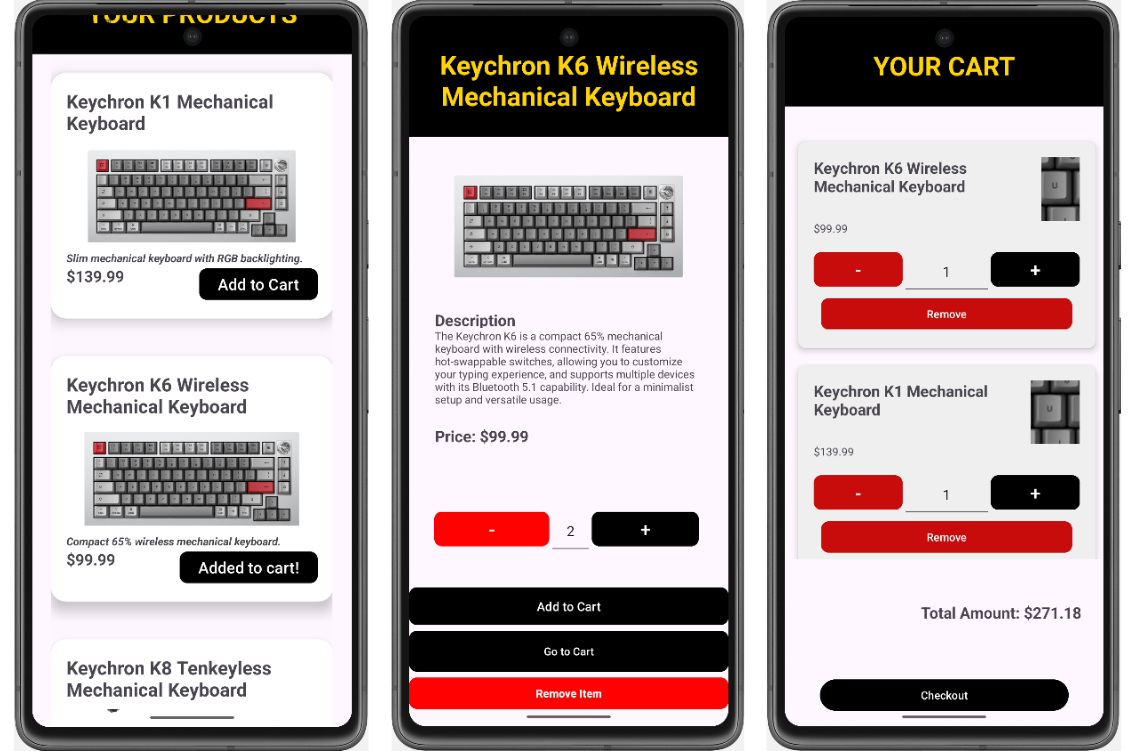 This is a picture of the Android eCommerce Project.
